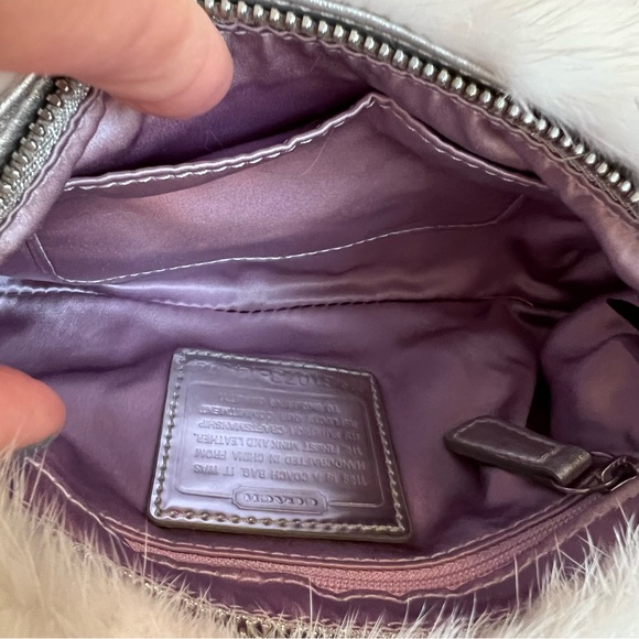 NWT Coach Poppy Mink Fur and Leather Trim Evening Bag -- RARE!! - Picture 11 of 15